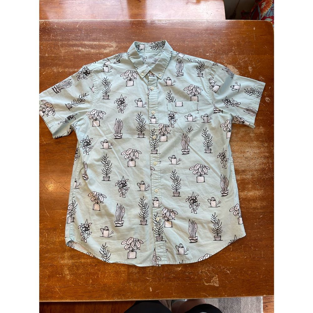 Jackthreads Succulent Patterned Button Down Shirt - image 1